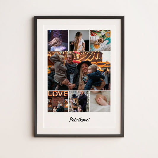 Fotokoláž s nápisom