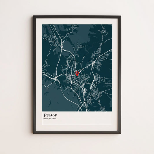 Mapa s ukazovateľom